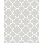 Brewster Home Fashions Origin Grey Quatrefoil Wallpaper - SKU 2704-21856
