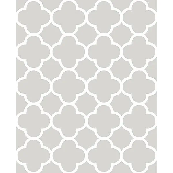 2704-21856 | Origin Grey Quatrefoil Wallpaper