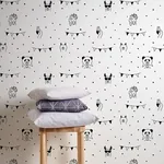 Brewster Home Fashions Orlow Black Llama Wallpaper - SKU 4060-381382