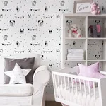 Brewster Home Fashions Orlow Black Llama Wallpaper - SKU 4060-381382