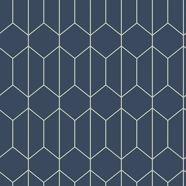 AH909702 | Orson Navy Trellis Wallpaper