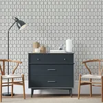 Brewster Home Fashions Orson White Trellis Wallpaper - SKU AH909703