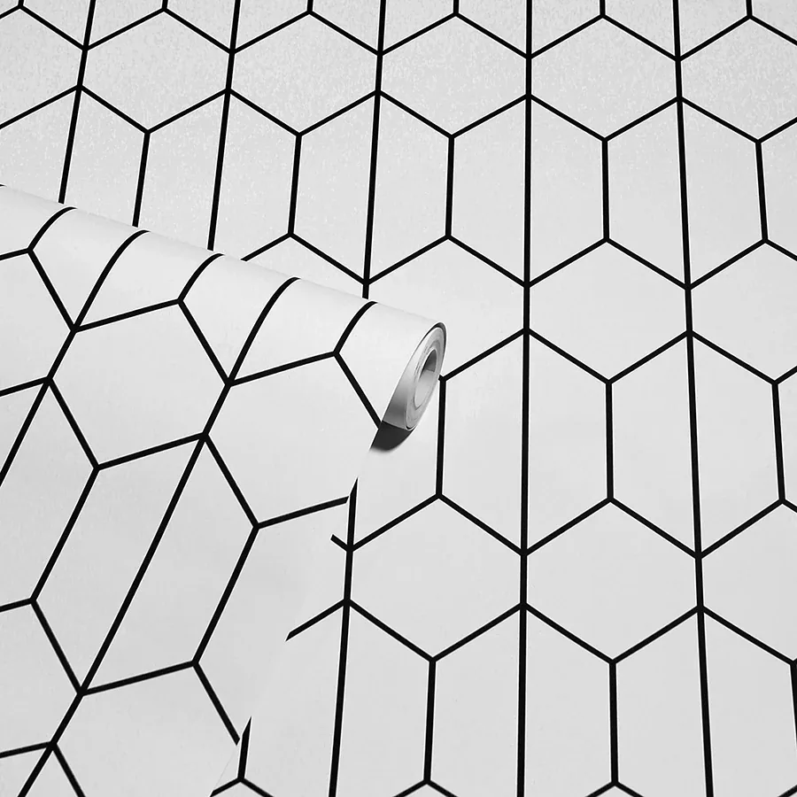 Brewster Home Fashions Orson White Trellis Wallpaper - SKU AH909703