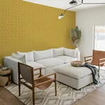Brewster Home Fashions Orson Yellow Trellis Wallpaper - SKU AH909701