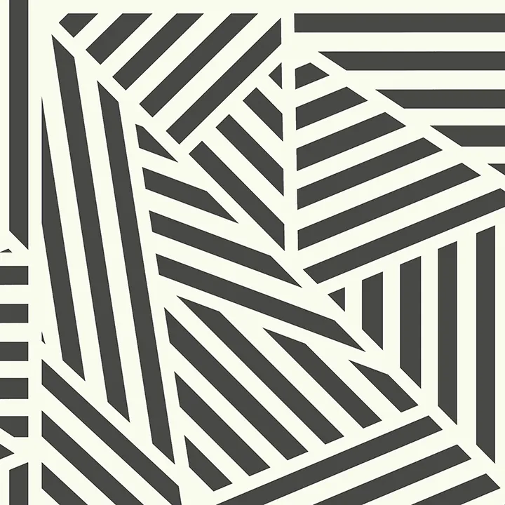 Brewster Home Fashions Oswald Black Striped Geometric Wallpaper - SKU AH910004