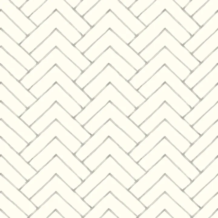 3125-72364 | Oswin Grey Tiered Herringbone Wallpaper
