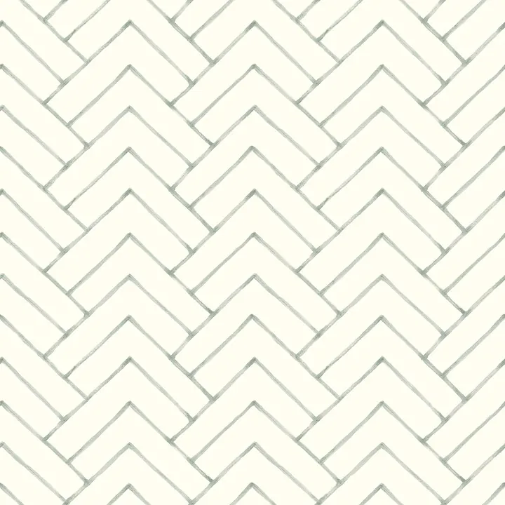 Brewster Home Fashions Oswin Teal Tiered Herringbone Wallpaper - SKU 3125-72362
