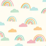 Brewster Home Fashions Over The Rainbow Multicolor Painted Skies Wallpaper - SKU 4203-27562