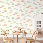 Brewster Home Fashions Over The Rainbow Multicolor Painted Skies Wallpaper - SKU 4203-27562