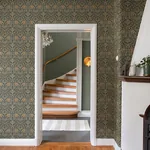 Brewster Home Fashions Oxford Union Black Floral Vines Wallpaper - SKU 4171-82048