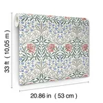 Brewster Home Fashions Oxford Union Pink Floral Vines Wallpaper - SKU 4171-82044
