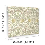 Brewster Home Fashions Oxford Union Yellow Floral Vines Wallpaper - SKU 4171-82045