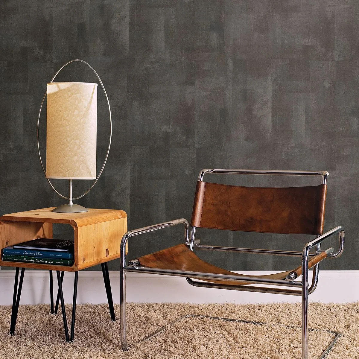 Brewster Home Fashions Ozone Charcoal Texture Wallpaper - SKU 2927-20403
