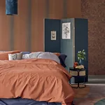 Brewster Home Fashions Pablo Orange Ombre Stripe Wallpaper - SKU 307313