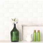 Brewster Home Fashions Paintable White Tile Wallpaper - SKU 2704-21399