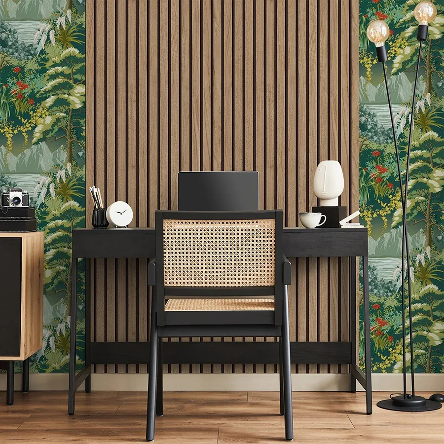 Brewster Home Fashions Panacea Brown Wood Wallpaper - SKU BG1157