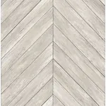 Brewster Home Fashions Parisian Dove Chevron Wood Wallpaper - SKU 2904-24005