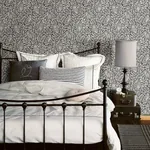Brewster Home Fashions Parliament Charcoal Owl Wallpaper - SKU 3123-12415