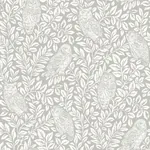 Brewster Home Fashions Parliament Light Grey Owl Wallpaper - SKU 3115-12411
