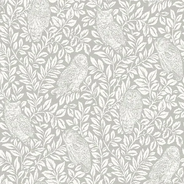 3115-12411 | Parliament Light Grey Owl Wallpaper
