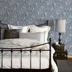 Brewster Home Fashions Parliament Navy Owl Wallpaper - SKU 3115-12412