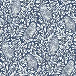 Brewster Home Fashions Parliament Navy Owl Wallpaper - SKU 3123-12412