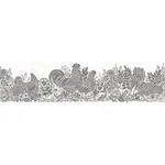 Brewster Home Fashions Parton Black Chicken Wallpaper - SKU 3119-13552B