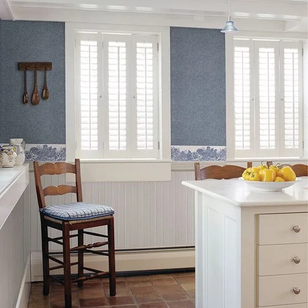 Brewster Home Fashions Parton Blue Chicken Wallpaper - SKU 3119-13551B