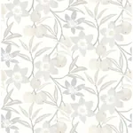 Brewster Home Fashions Passiflora Grey Fruit and Floral Wallpaper - SKU 4148-27450