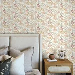 Brewster Home Fashions Passiflora Peach Fruit and Floral Wallpaper - SKU 4148-27447