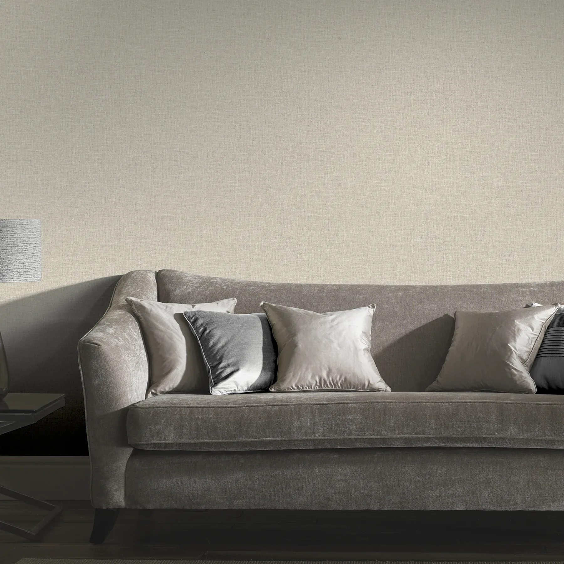 Brewster Home Fashions Paulette Neutral Linen Texture Wallpaper - SKU AH901704