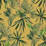 Brewster Home Fashions Pebbles Mustard Paradise Wallpaper - SKU WLD53126W