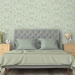 Brewster Home Fashions Penelope Green Floral Damask Wallpaper - SKU AH100195AH