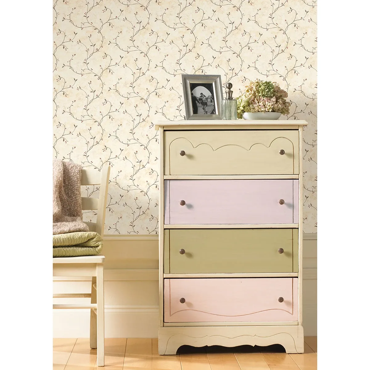 Brewster Home Fashions Peyton Green Tin Star Trail Wallpaper - SKU CTR09154
