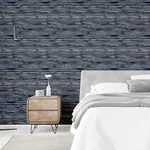 Brewster Home Fashions Philomena Denim Striated Wallpaper - SKU AH297700