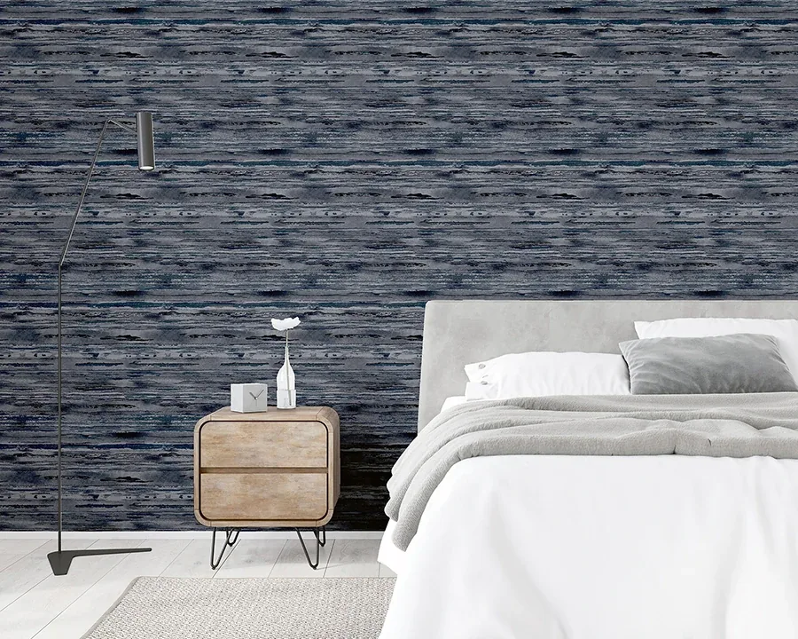 Brewster Home Fashions Philomena Denim Striated Wallpaper - SKU AH297700