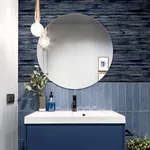 Brewster Home Fashions Philomena Denim Striated Wallpaper - SKU AH297700