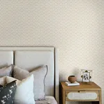 Brewster Home Fashions Phlox Grey Floral Stamp Wallpaper - SKU 4148-27454