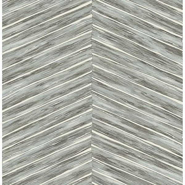Brewster Home Fashions Pina Blue Chevron Weave Wallpaper - SKU 2767-23776