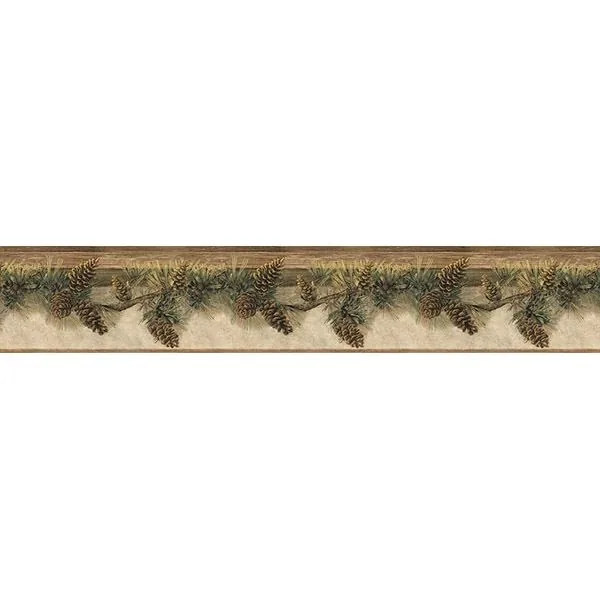 Brewster Home Fashions Pine Hill Multicolor Foliage Wallpaper - SKU 3118-01632B