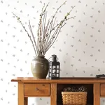 Brewster Home Fashions Pinecone Toss Light Grey Conifer Wallpaper | Wallpaper Twins Brewster Home Fashions Pinecone Toss Light Grey Conifer Wallpaper - SKU 3118-494610