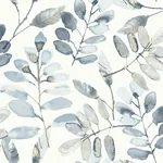 Brewster Home Fashions Pinnate Blue Leaves Wallpaper | Wallpaper Twins Brewster Home Fashions Pinnate Blue Leaves Wallpaper - SKU 4169-13908