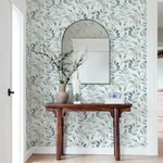Brewster Home Fashions Pinnate Blue Leaves Wallpaper | Wallpaper Twins Brewster Home Fashions Pinnate Blue Leaves Wallpaper - SKU 4169-13908