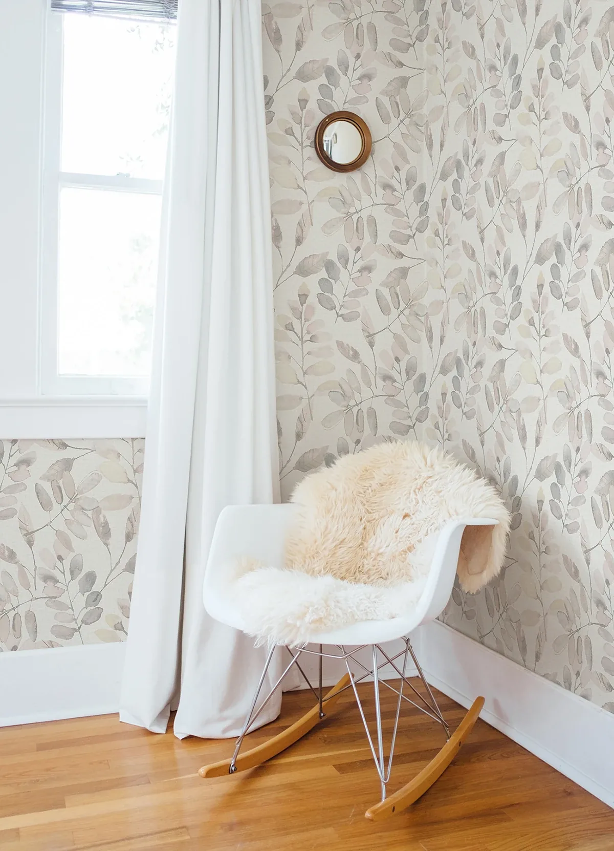 Brewster Home Fashions Pinnate Blush Leaves Wallpaper - SKU 3124-13906