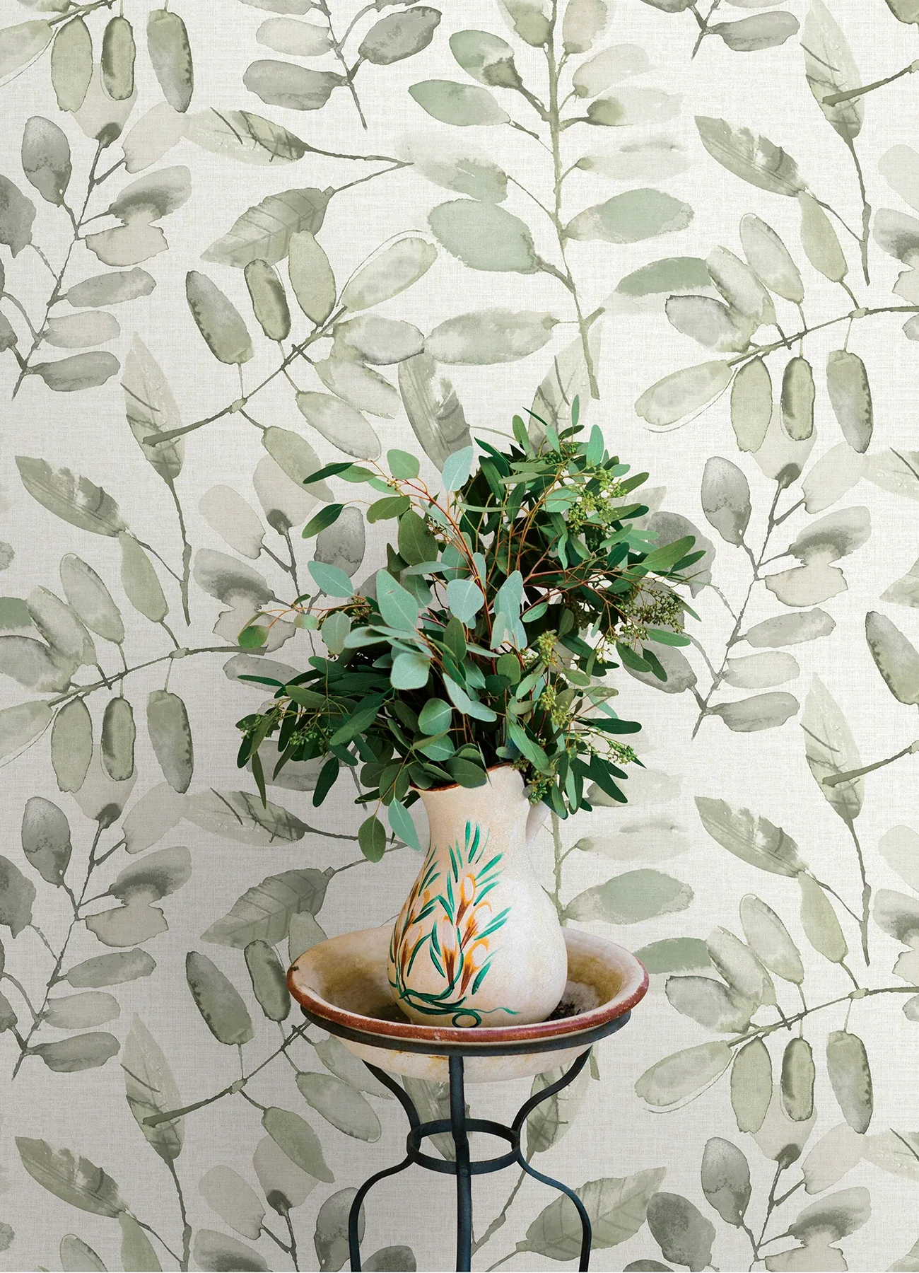 Brewster Home Fashions Pinnate Green Leaves Wallpaper | Wallpaper Twins Brewster Home Fashions Pinnate Green Leaves Wallpaper - SKU 4169-13911