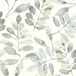 Brewster Home Fashions Pinnate Grey Leaves Wallpaper | Wallpaper Twins Brewster Home Fashions Pinnate Grey Leaves Wallpaper - SKU 4169-13905