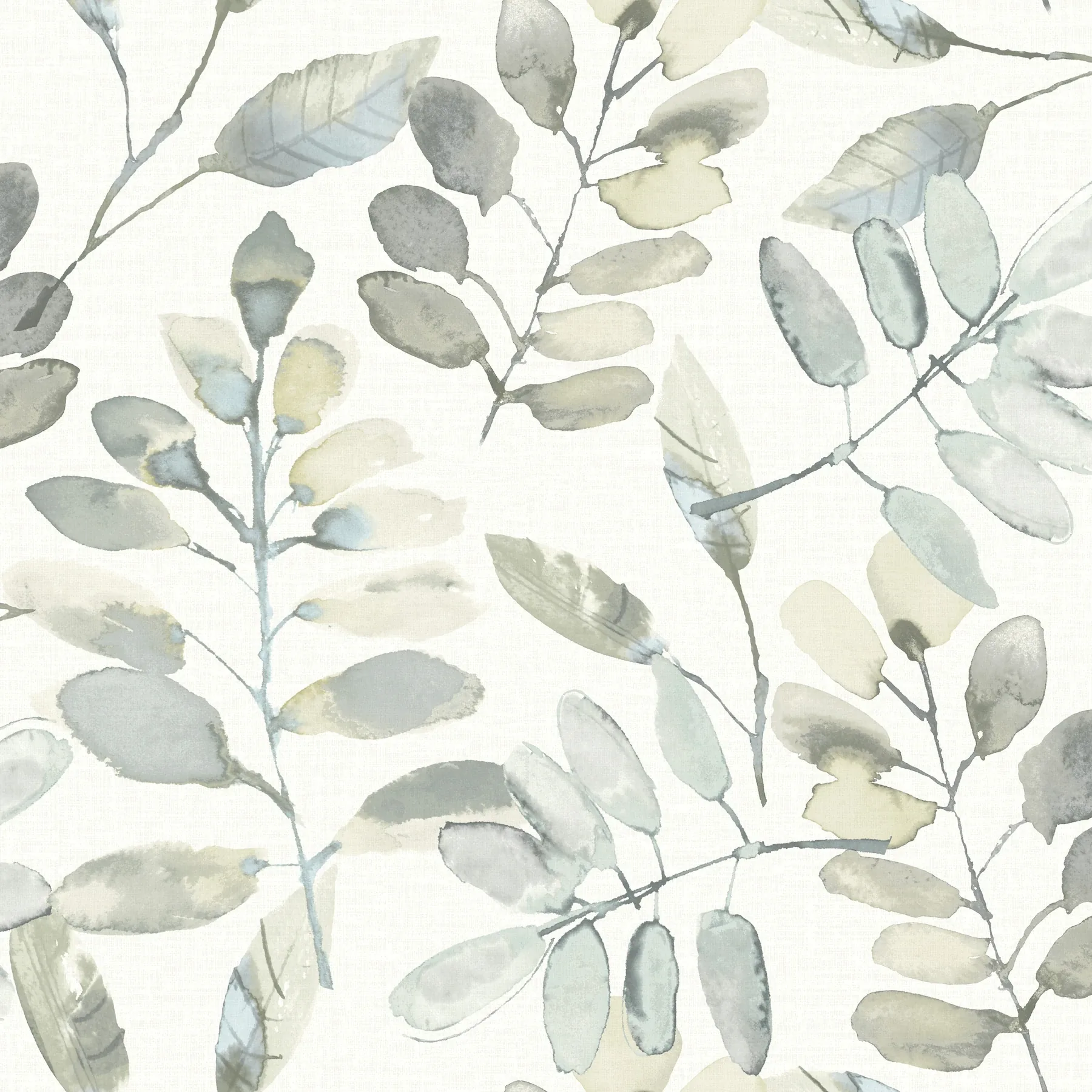Brewster Home Fashions Pinnate Grey Leaves Wallpaper - SKU 4169-13905