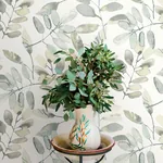 Brewster Home Fashions Pinnate Grey Leaves Wallpaper | Wallpaper Twins Brewster Home Fashions Pinnate Grey Leaves Wallpaper - SKU 4169-13905