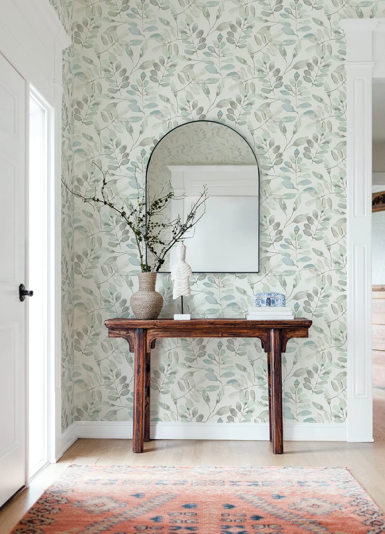Brewster Home Fashions Pinnate Mint Leaves Wallpaper - SKU 4169-13909