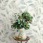 Brewster Home Fashions Pinnate Mint Leaves Wallpaper | Wallpaper Twins Brewster Home Fashions Pinnate Mint Leaves Wallpaper - SKU 4169-13909